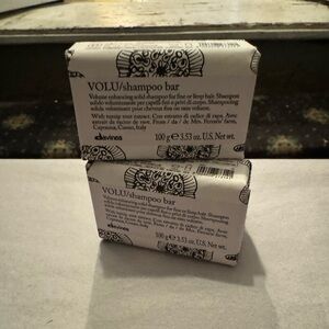 Davines Volu Shampoo Bar - Elegant Black and White Design